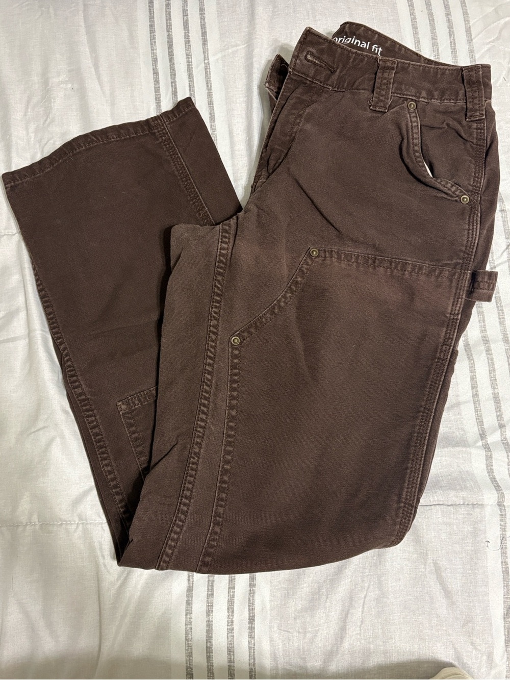 Carhartt Brown Women’s Cargo Work Pants - Picture 4 of 6